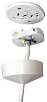 CR10PW - Pre-Wired Plug in Ceiling Rose, White