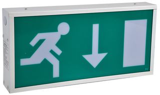 PEL00784 - Double Sided LED Emergency Exit Sign, Non-Maintained