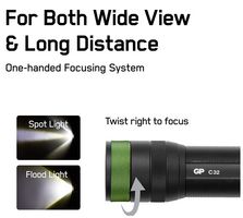 GPACT0C32000 - Discovery C32 LED Outdoor Torch, 300lm