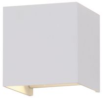 VT-759-12 8527 - 12W Cube LED Wall Light, White, 1100lm, 3000K, IP65