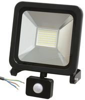 PELL0276 - LED Floodlight with PIR, 50W, 4000lm, 6000K, Black, IP44