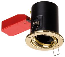 IGS/TB - Fire Rated Steel Tilting Downlight, Brass, IP20