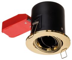 IGP/TB - Fire Rated Tilting Downlight, Brass, IP20
