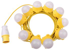 232063 - 110V 50W Festoon Kit, 20m, Yellow