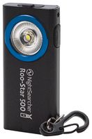NSROO-STAR500 - Roo-Star Rechargeable Slim Keyring Torch, 500, IP54, Black
