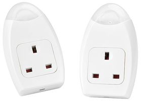 NLPT/2-MP - LED Plug Through Night Light with Dusk to Dawn, 2 Pack