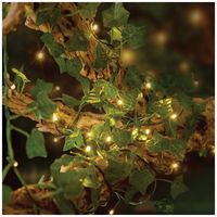 LS230104 - 50 LED Solar Ivy String Lights, Warm White, IP44