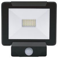 769164 - 20W LED Security Floodlight with PIR, 6000K, 1500lm, Black, IP65