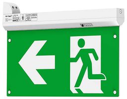 VT-995 - 2.5W 4-In-1 Emergency Exit Light with Self Test Button & RF Control, 6000K, IP20
