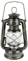 D1201AB - Ottawa LED Battery Operated Storm Lantern Lamp, Antique Brass
