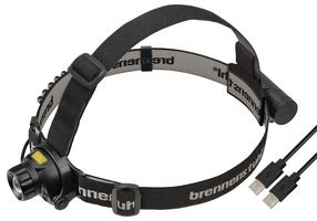 1177310010 - LED Rechargeable Head Torch, 400lm, IP44, Black