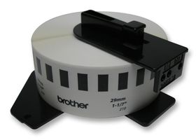 DK22210 - Continuous Length Paper Tape Black on White 29mm x 30.48m