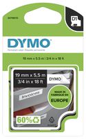S0718070 - D1 Permanent High-Performance Label Tape 19mm x 5.5m Black on White