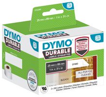 1933081 - Durable Shelving Labels 25 x 89mm Black on White, 2x 350