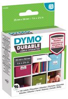 1976411 - Durable Small Multi-Purpose Labels 25 x 54mm Black on White, 1x 160