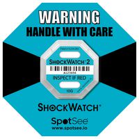46000K 10PK - ShockWatch 2 Impact Indicator, 6.35mm x 42.93mm, 10G, Teal, Pack of 10