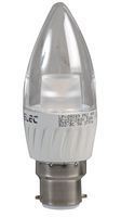 PEL00093 - 5W LED Candle Bulb, BC/B22 6500K (Twin Pack)