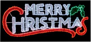 LI183031 - Merry Christmas Tinsel Sign - 203x82cm