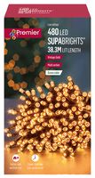FLV162172VG-CPC - 480 LED Vintage Gold Fairy Lights with Timer, 46.3m