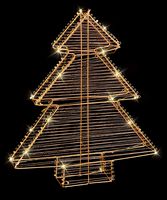 LB213200RG - 40cm Twinkling LED Tree, Rose Gold. 30 Warm White LEDs