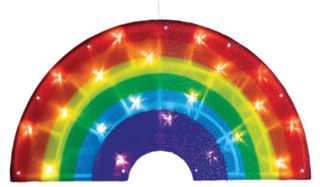 LB206110 - 45cm Rainbow Shape Light, Battery Operated