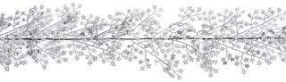 DF217065 - 1.8m Decorative Garland, Silver Star