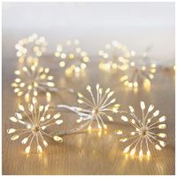 LV222181WW - 200 LED Multi-Action Starburst Lights with Timer, Warm White