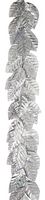 DF185222S - 1.45m Decorative Magnolia Leaf Garland, Silver