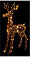 LV243226 - 1m Lit Rattan Stag with Colour Switch