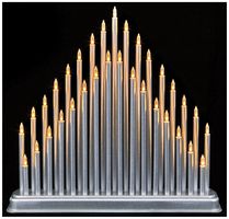 LV082083 - 33 LED Silver Candlebridge