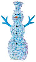 LV243926 - Lit Twisted Iridescent Snowman