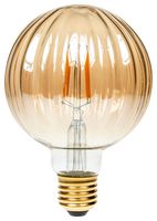 PUM/LEDFIL/4W/ESGD - 4W LED Pumpkin Gold Filament Bulb, G95, E27, 1800K, 360lm, Dimmable