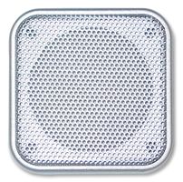 GRILL-57 - 57mm Square Speaker Grille, Silver Metal