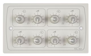 RSL-6X4W - 4 Zone Input & Volume Control Plate