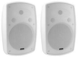 OD-8TW - Pair of 8" Weatherproof Wall Speakers, 100V, 60W RMS, IP65, White