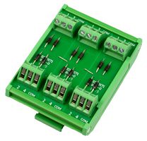 CIM/12W-DIOCA - 12 Way Diode 35mm DIN Rail Module, Common Anode