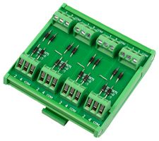 CIM/16W-DIOCA - 16 Way Diode 35mm DIN Rail Module, Common Anode
