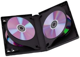 00049685 - 6 Box DVD Jewel Cases Black 3 Pack