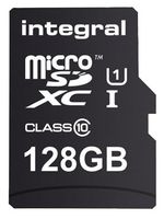 INMSDX128G10-80SPTAB - MicroSDHC Class 10 U1 Memory Card 80MB/s, 128GB