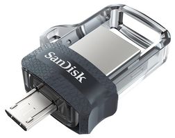SDDD3-256G-G46 - Ultra Dual Drive M3.0 USB 3.0/Micro USB Flash Drive, 256GB