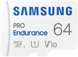 MB-MJ64KA/EU - 64GB PRO Endurance MicroSDXC Card with SD Adaptor, Class 10 UHS-I U1 100MB/s