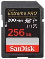 SDSDXXD-256G-GN4IN - 256GB  Extreme PRO SDXC Card UHS-I U3 Video Class 30, 200MB/s Read