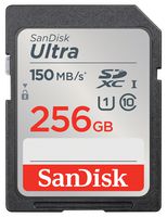 SDSDUNC-256G-GN6IN - 256GB Ultra SDXC Memory Card UHS-I U1 Class 10, 150MB/s Read