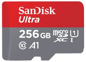 SDSQUAC-256G-GN6MA - 256GB Ultra MicroSDXC Memory Card, Class 10 A1 UHS-I U1 150MB/s Read