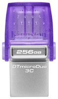 DTDUO3CG3/256GB - DataTraveler microDuo 3C Dual Interface USB Flash Drive, 256GB