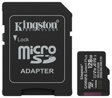 SDCS3/128GB - 128GB Canvas Select Plus MicroSDXC Memory Card, Class 10 A1 UHS-I U1 150MB/s Read