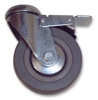 32100RTBHBR - 100mm Braked Rubber Swivel Castor