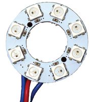 3013 - 8 LED Pre-soldered 32mm Ring, NeoPixel Compatible WS2812 RGB LED