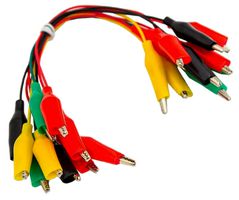 2485 - Crocodile Clip Leads, 150mm 10 Pack