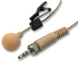 MIC-500LJ BEIGE - Lavalier Microphone with 3.5mm Locking Jack Plug, Beige